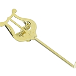 Bent Shank Trumpet Lyre by Amplate