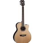Guitar Washburn AG70CEK Apprentice Grand Aud w/PU EQ & Case / I