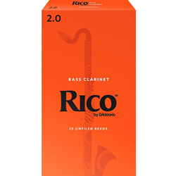 Rico Bass Clarinet Reeds - (25 Count)