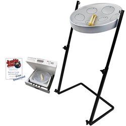 Jumbie Jam Steel Drum Z-Stand Silver G Diatonic Panyard